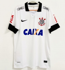 2013 Retro Version Corinthians Home White Thailand Soccer Jersey AAA-FY