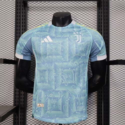 Player Version 2025/26 Juventus FC Away Light Blue Thailand Soccer Jersey AAA-888/MY