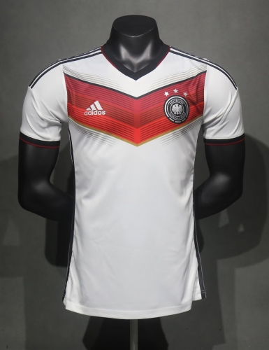 Player Retro Version 2014 Germany Home White Thailand Soccer Jersey AAA-703