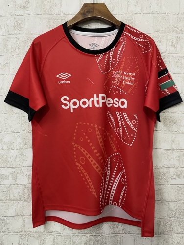 Kenya Sport Red Rugby Shirts-805