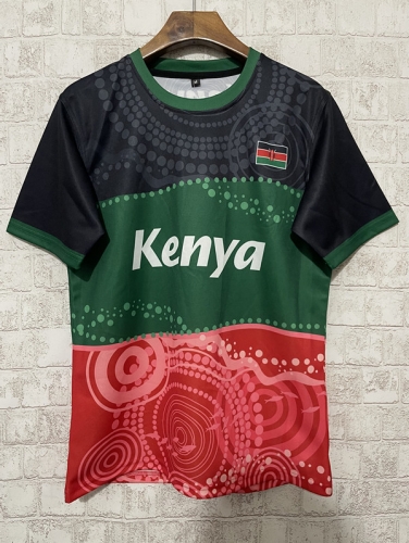 Kenya Black & Green Rugby Shirts-805