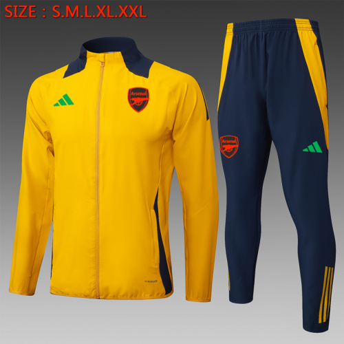 2024/25 Arsenal Yellow Soccer Jacket Uniform-815