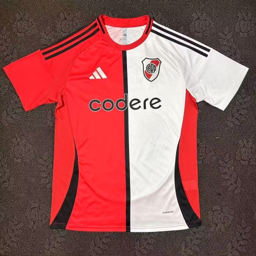 2025/26 CA River Plate 2nd Away Red & White Thailand Soccer Jersey AAA-47/416/522