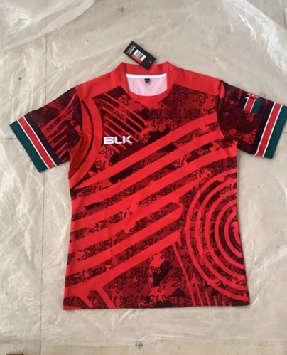 Kenya BLK Red Rugby Shirts-805