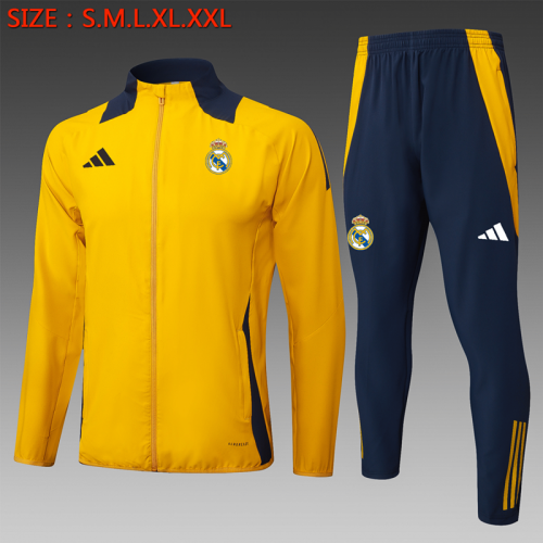 2024/25 Real Madrid Yellow Thailand Jacket Uniform-815