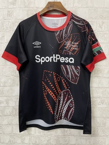 Kenya Sport Black Rugby Shirts-805