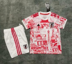 Kids 2025/26 Japan Red & White Kids/Youth Soccer Uniform-SKE