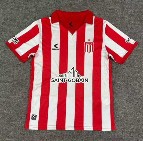 2025/26 Estudiantes de La Plata Home Red & White Thailand Soccer Jersey AAA-1040