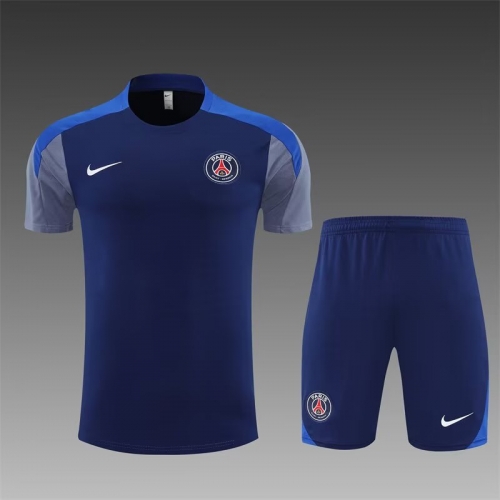 2025/26 Paris SG Royal Blue Shorts-Sleeve Thailand Soccer Uniform-801