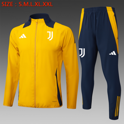 2024-25 Juventus FC Yellow Thailand Soccer Jacket Uniform-815