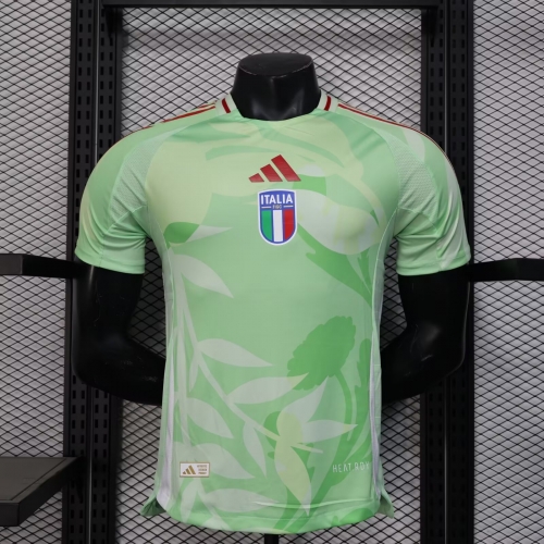 Player Version 2025/26 Italy Away Green Thailand Soccer Jersey AAA-888