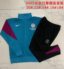 Kids 2024/25 Paris SG Blue Kids/Youth Jacket Unifom-815