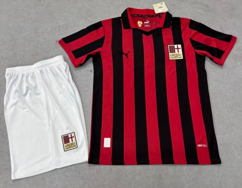 50th Commemorative Version 2024/25 AC Milan Black & Red Soccer Uniform-315