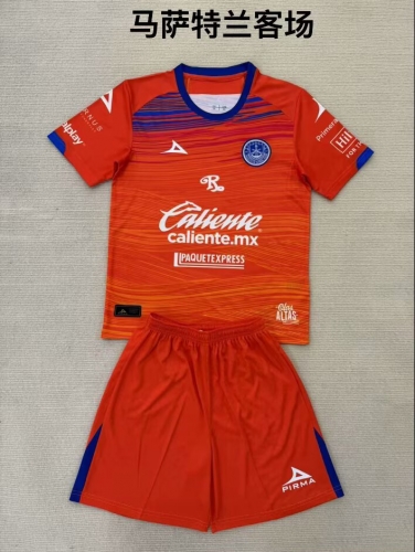 Kids 2024/25 Mazatlan FC Away Red Kids/Youth Soccer Uniform-208