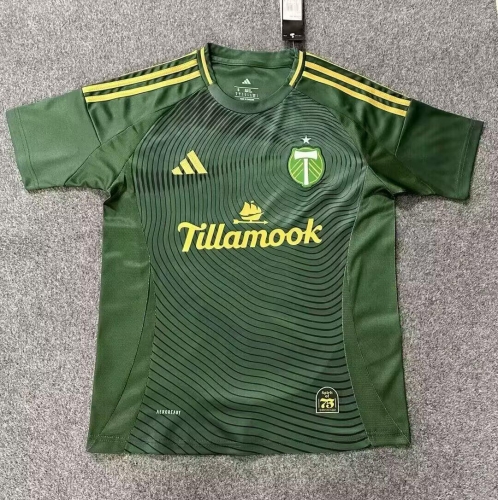 2025-26 Portland Timbers Home Green Thailand Soccer Jersey AAA-23/47