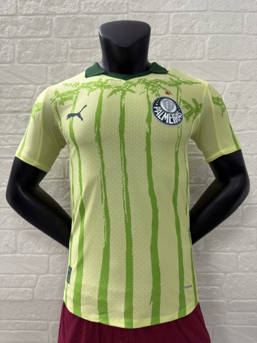 Player Version 2025/26 SE Palmeiras Away Yellow Thailand Soccer Jersey AAA-16