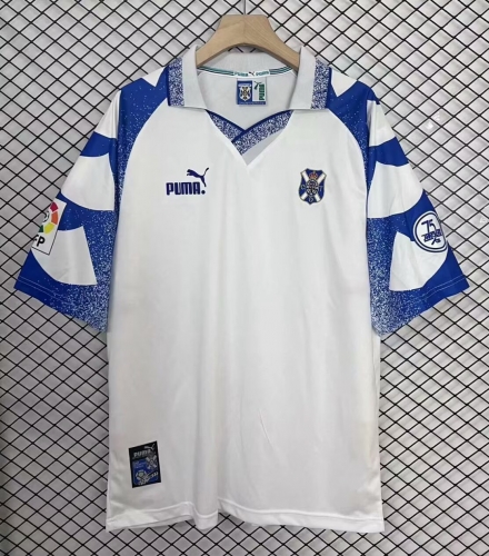 97-98 Retro Version CD Tenerife Home Blue & White Thailand Soccer Jersey-301/95