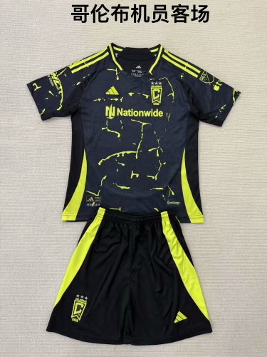 2024/25 Columbus Crew Away Black Soccer Uniform-208