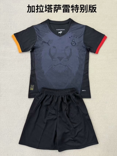 Kids 2025/26 Special Version Galatasaray S.K. Black Kids/Youth Soccer Uniform-208