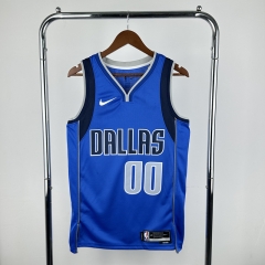 NBA Dallas Mavericks Royal Blue #00 Jersey-311