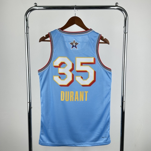 All Star 2025 Season NBA Light Blue #35 Jersey-311