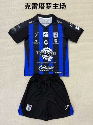 2024/25 Querétaro F.C. Home Black & Blue Soccer Uniform-208