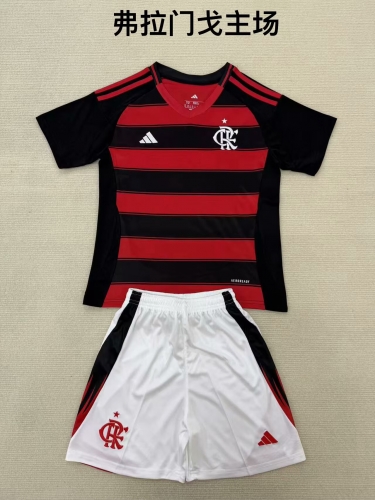 2025/26 Flamengo Home Red & Black Soccer Uniform-208