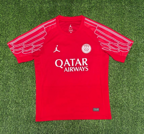 2025/26 Paris SG 3nd Away Red Thailand Soccer Jersey AAA-416