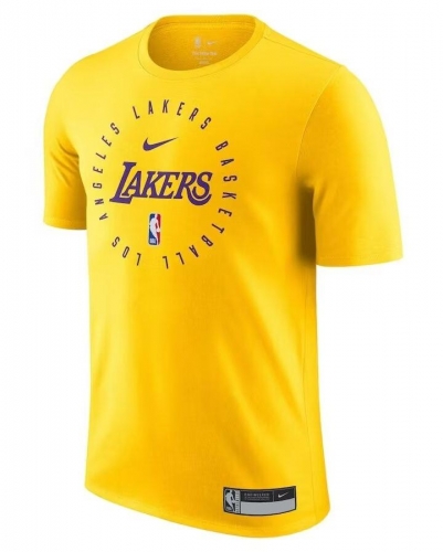 2025 Season NBA Los Angeles Lakers Yellow T-Shirts-308