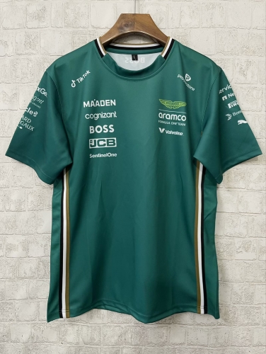 2025 Season Aston Martin Green Formula One Racing Shirts-805