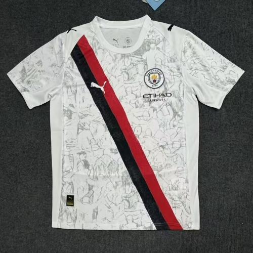 2025/26 Manchester City Away White Thailand Soccer Jerseys AAA-416/407