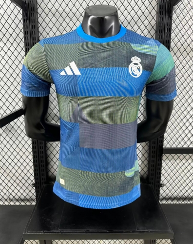 Player Version 2025/26 Real Madrid Gray & Blue Thailand Soccer Jersey AAA-XY