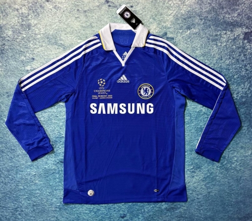 08/09 Retro Version Chelsea Home Blue Thailand LS Soccer Jersey AAA-601