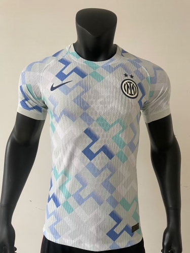 No Ads Player Version 2025/26 Inter Milan Away White Thailand Soccer Jersey AAA-416