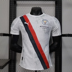 Player Version 2025/26 Manchester City Away White Thailand Soccer Jerseys AAA-888/308/MY