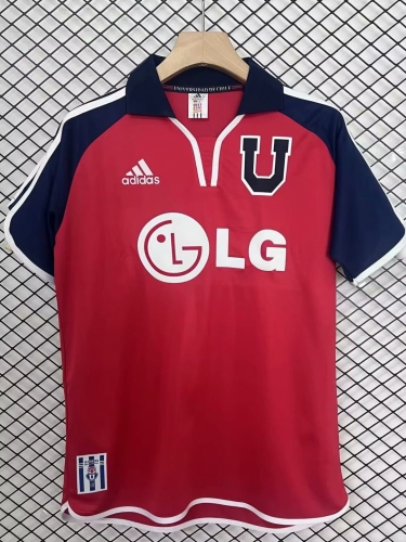 01/02 Retro Version Club Universidad de Chile Away Red Thailand Soccer Jersey AAA-95