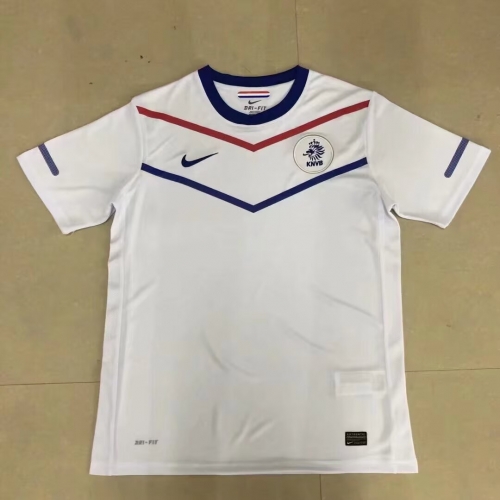 10 Retro Version Netherlands Away White Thailand Soccer Jersey AAA-522