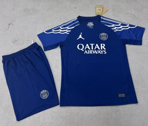 2025/26 Paris SG 4nd Away Royal Blue Soccer Uniform-315