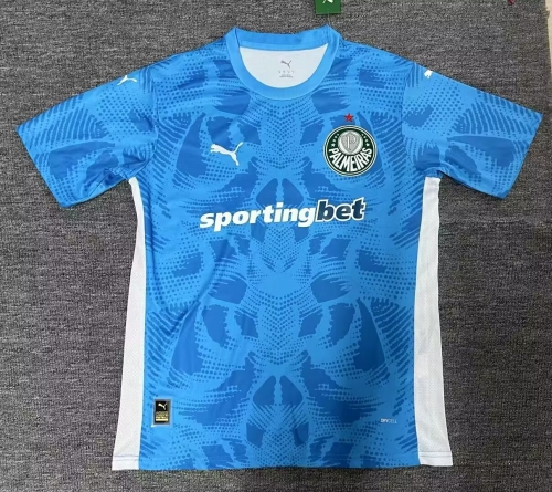 2025/26 SE Palmeiras Goalkeeper Blue Thailand Soccer Jersey AAA-23