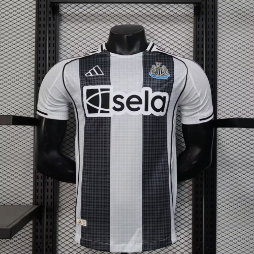 Player Version 2025/26 Newcastle United Home Black & White Thailand Soccer Jersey AAA-888/MY