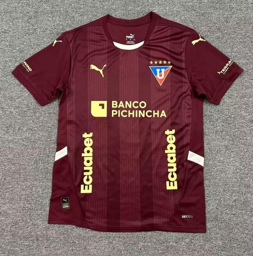 2025/26 Liga Deportiva Universitaria de Quito Away Red Thailand Soccer Jerseys AAA-1040