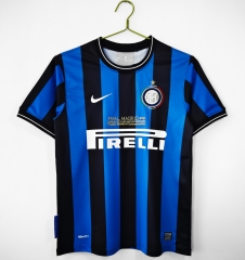 09-10 Champions League Retro Version Inter Milan Home Blue & Black Thailand Soccer Jersey AAA-601/503/710