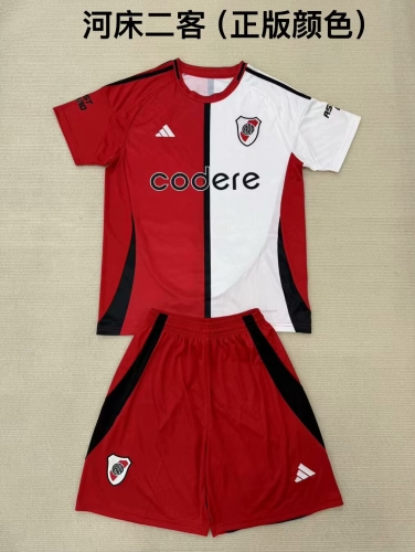 2025/26 River Plate 2nd Away Red & White Soccer Uniform-208