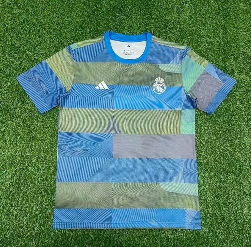 2025/26 Real Madrid Gray & Blue Thailand Soccer Training Jerseys-416/320