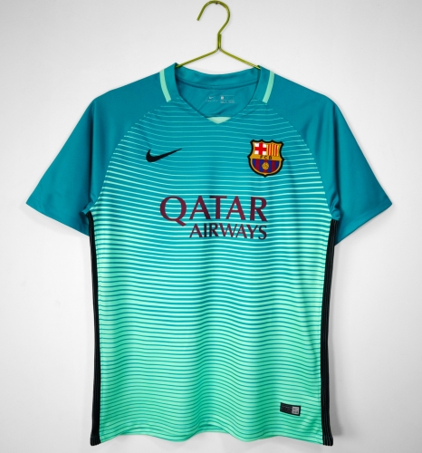 16/17 Retro Version Barcelona 2nd Away Green Thailand Soccer Jerseys-710/509