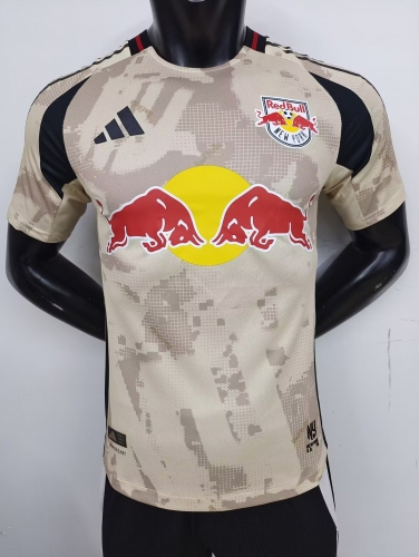 Player Version 2025/26 New York Red Bulls Home Light Yellow Thailand Soccer Jersey AAA-MY