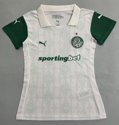 2025/26 Palmeiras Away White Thailand Female Soccer Jersey AAA-908/JJ/1116