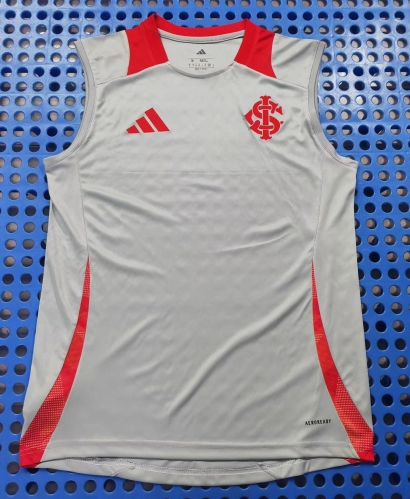 2025 Brazil SC Internacional Gray Thailand Soccer Training Vest-LD