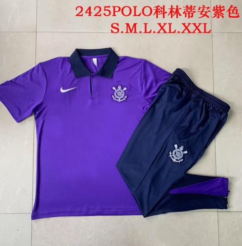 2024/25 Corinthians Purple Thailand Soccer Polo Uniform-815