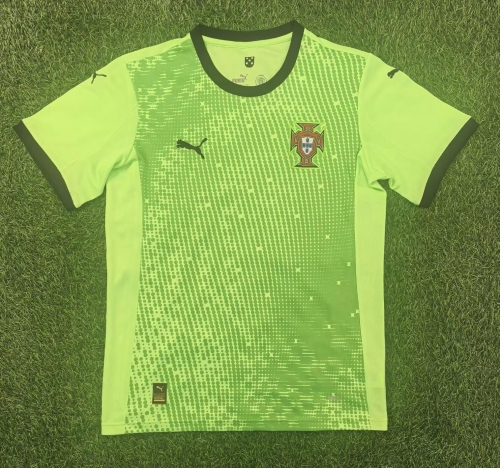 2025/26 Portugal Goalkeeper Green Thailand Soccer Jersey AAA-313/SH/416